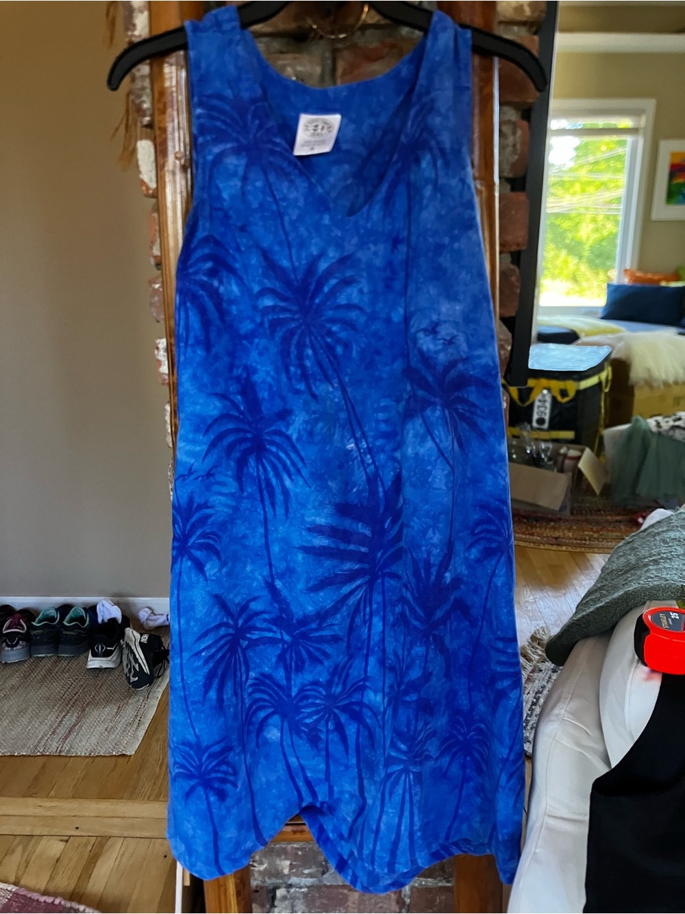 Peppermint Royal Blue Rayon Top